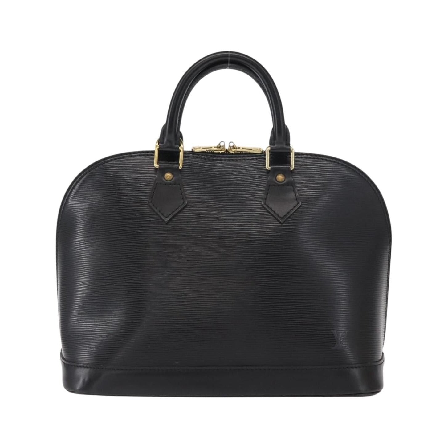Louis Vuitton Alma Epi Leather, Black, Leather, Handbag
