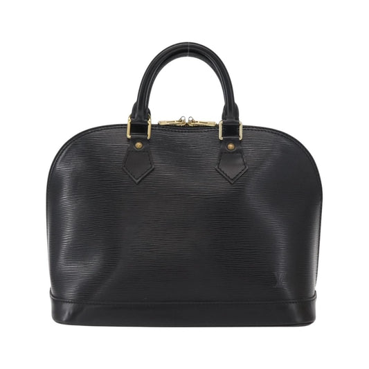 Louis Vuitton Alma Epi Leather, Black, Leather, Handbag