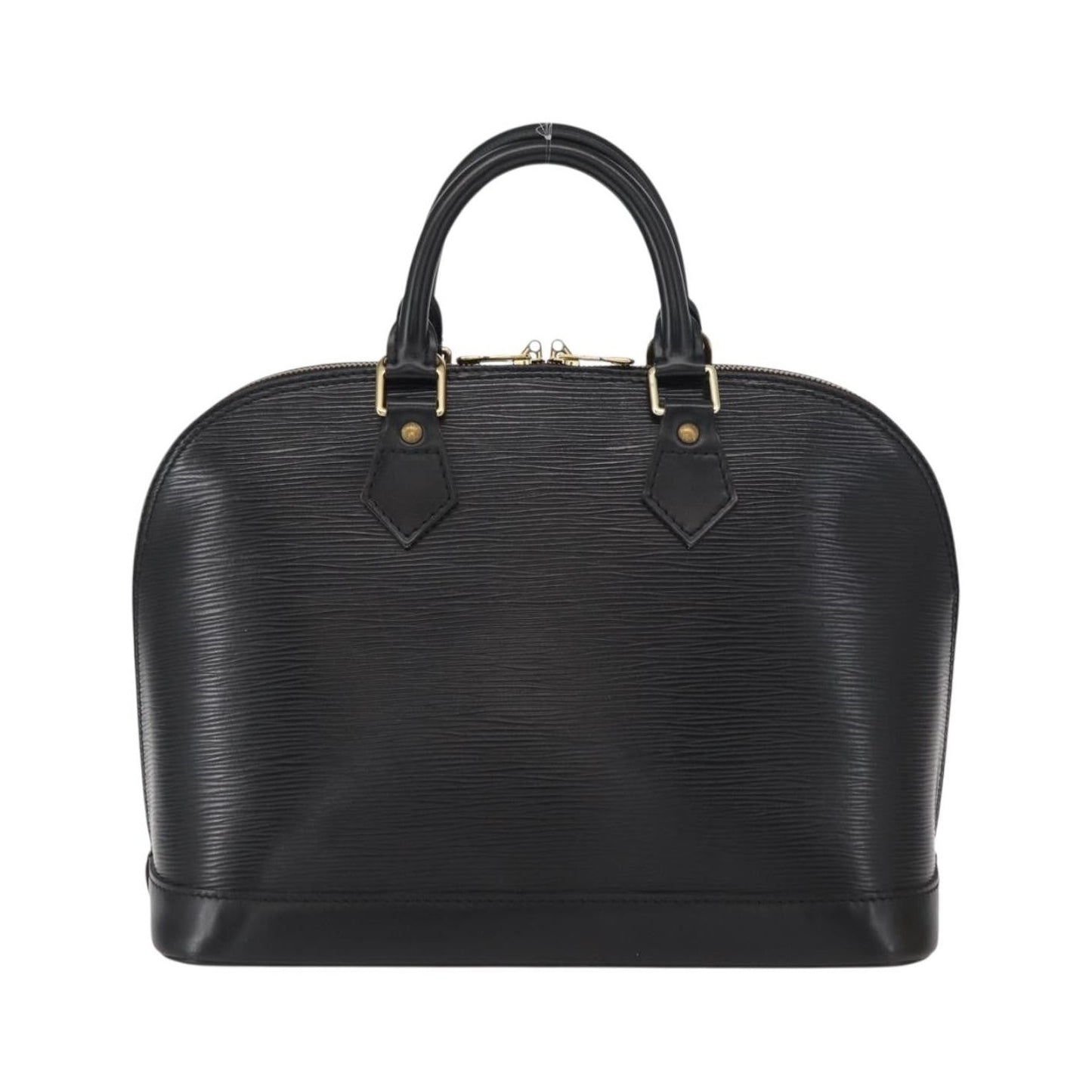 Louis Vuitton Alma Epi Leather, Black, Leather, Handbag