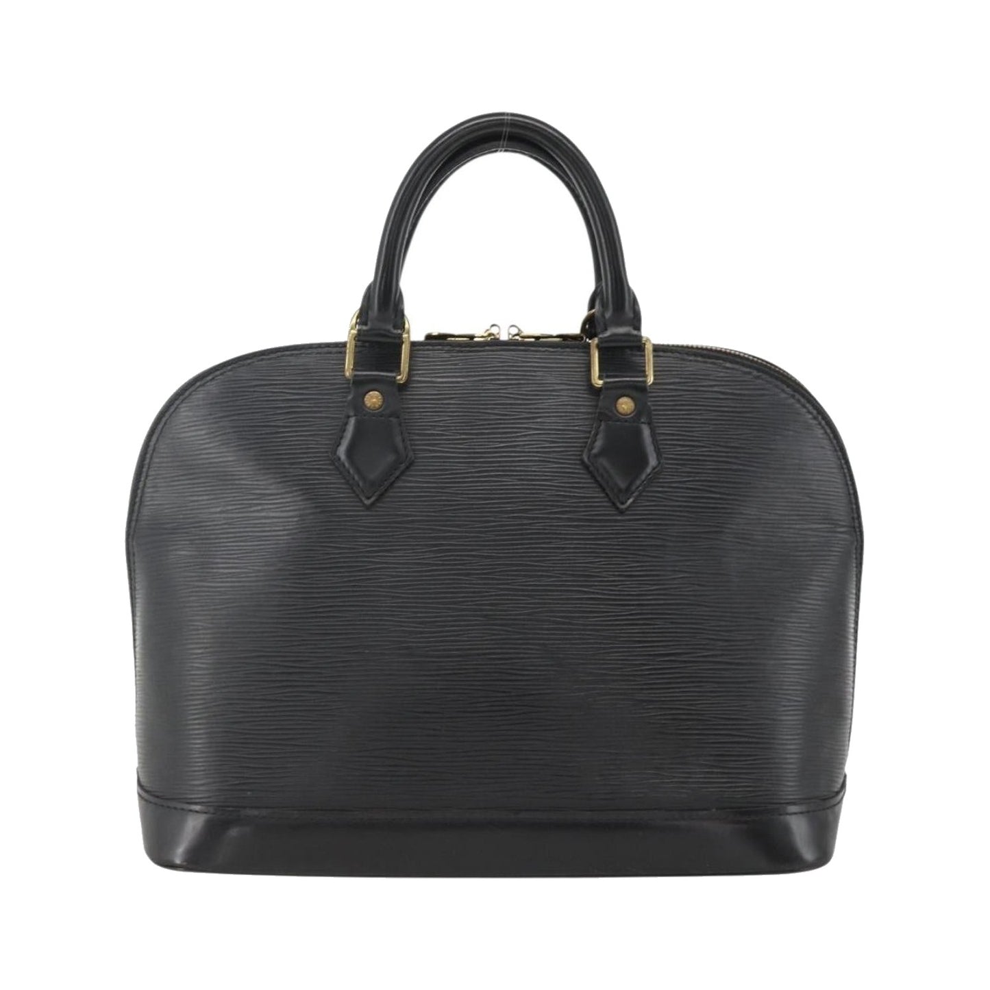 Louis Vuitton Alma Epi Leather, Black, Leather, Handbag