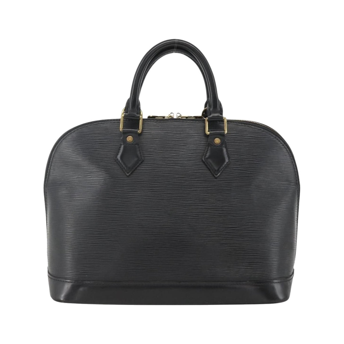 Louis Vuitton Alma Epi Leather, Black, Leather, Handbag