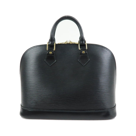 Louis Vuitton Alma Epi Leather, Black, Leather, Handbag