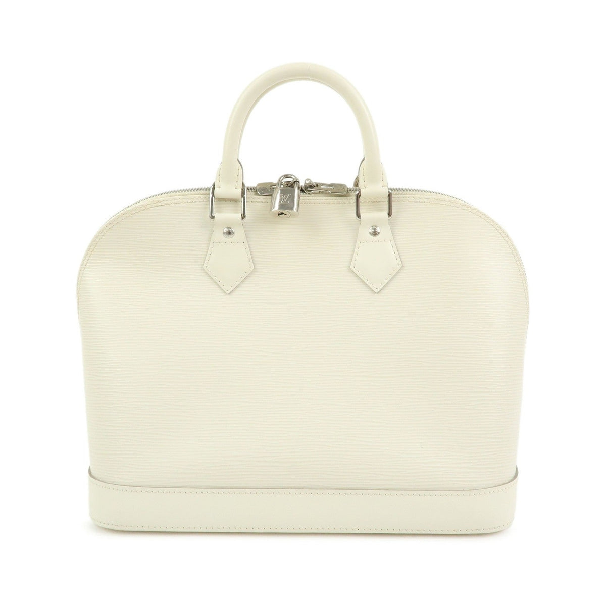 Louis Vuitton Alma Epi Leather, White, Leather, Handbag