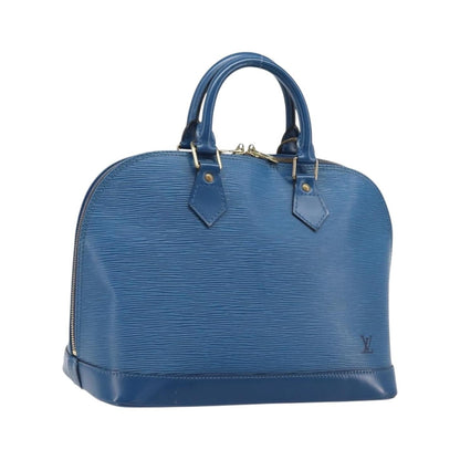 Louis Vuitton Alma Epi Leather, Blue, Leather, Handbag