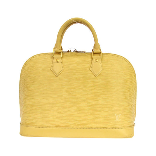 Louis Vuitton Alma Epi Leather, Yellow, Leather, Handbag