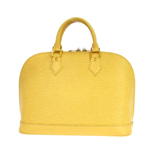 Louis Vuitton Alma Epi Leather, Yellow, Leather, Handbag