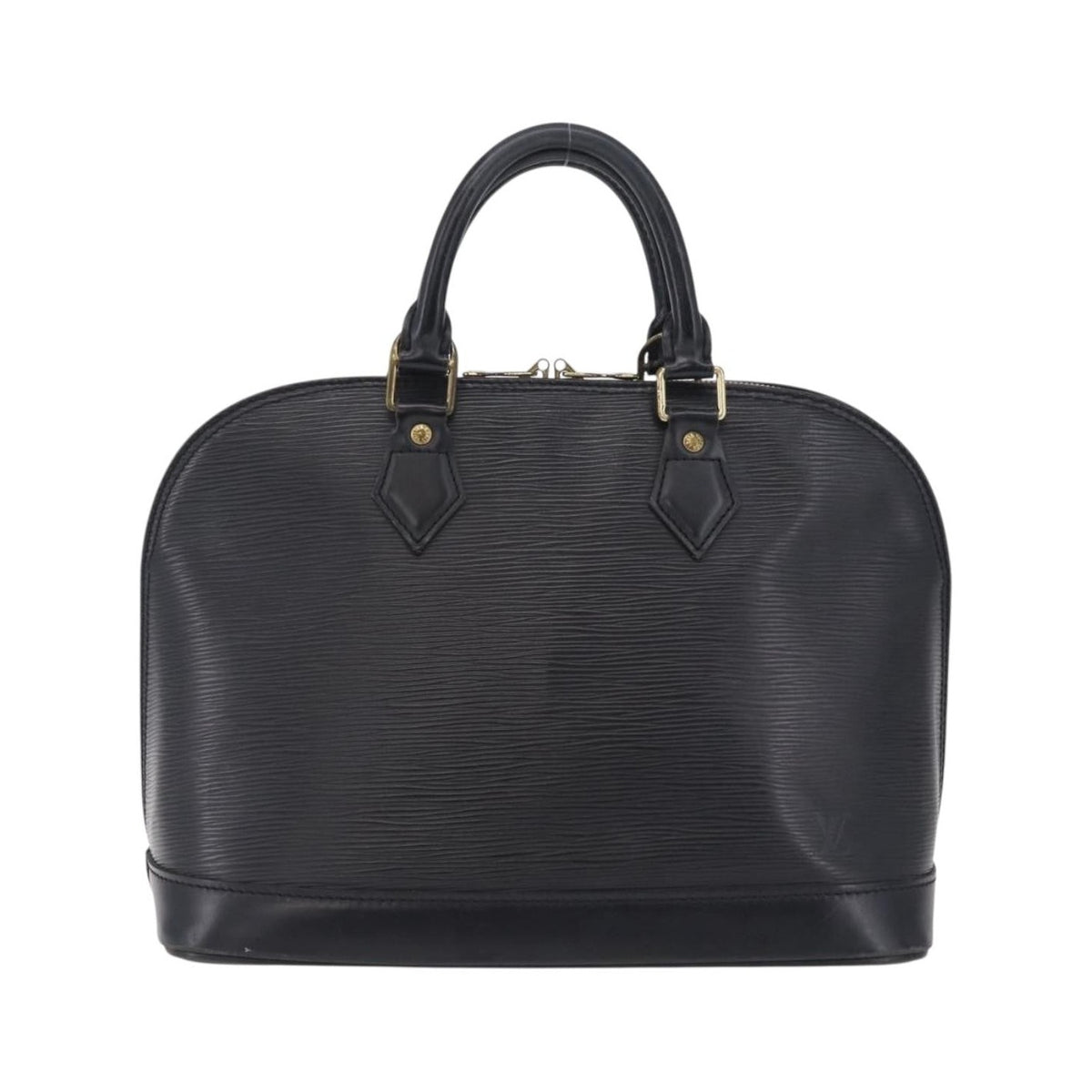 Louis Vuitton Alma Epi Leather, Black, Leather, Handbag