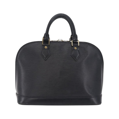 Louis Vuitton Alma Epi Leather, Black, Leather, Handbag