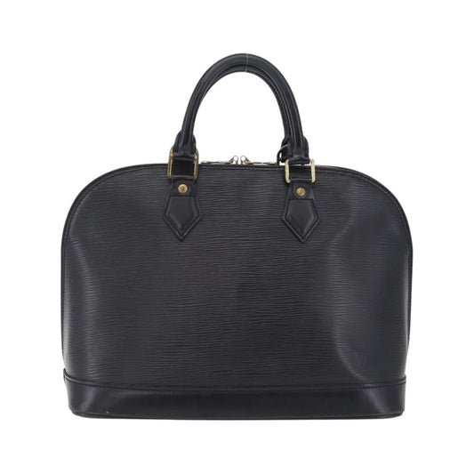 Louis Vuitton Alma Epi Leather, Black, Leather, Handbag