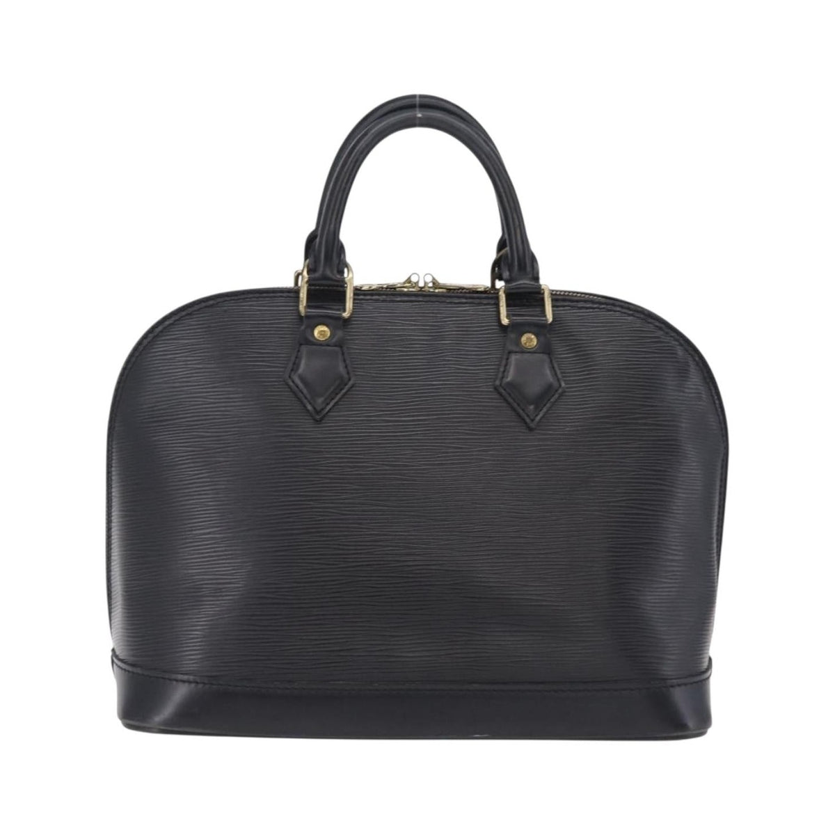 Louis Vuitton Alma Epi Leather, Black, Leather, Handbag