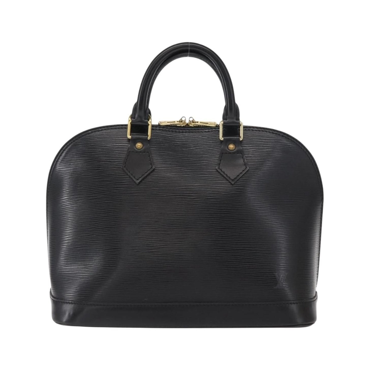 Louis Vuitton Alma Epi Leather, Black, Leather, Handbag