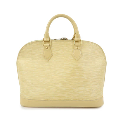 Louis Vuitton Alma Epi Leather, Yellow, Leather, Handbag