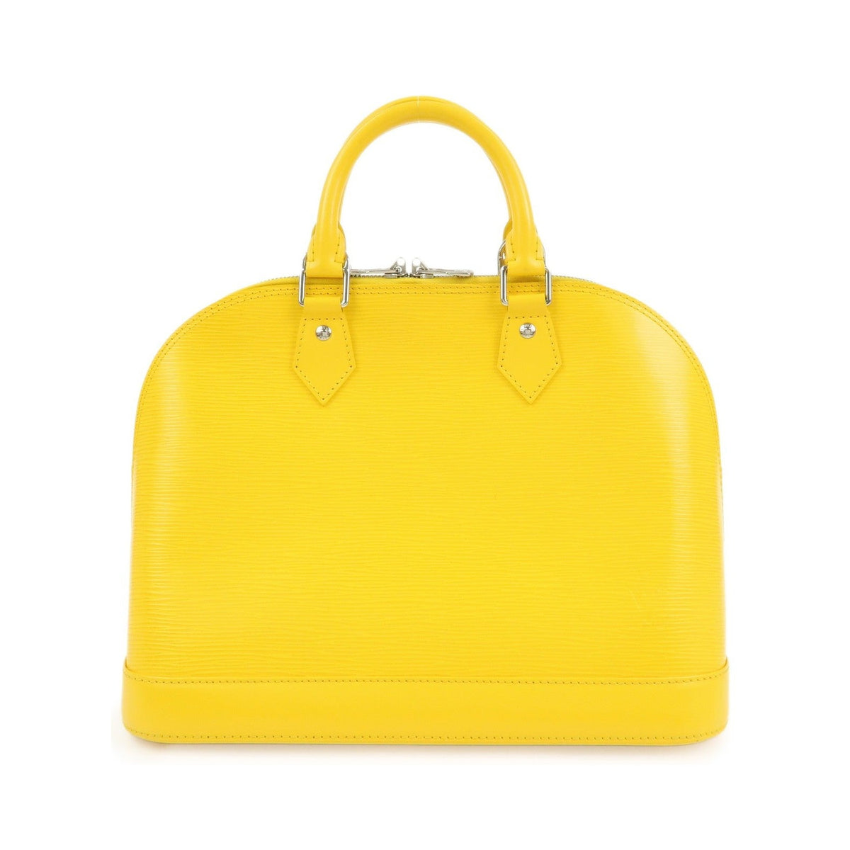 Louis Vuitton Alma Epi Leather, Yellow, Leather, Handbag