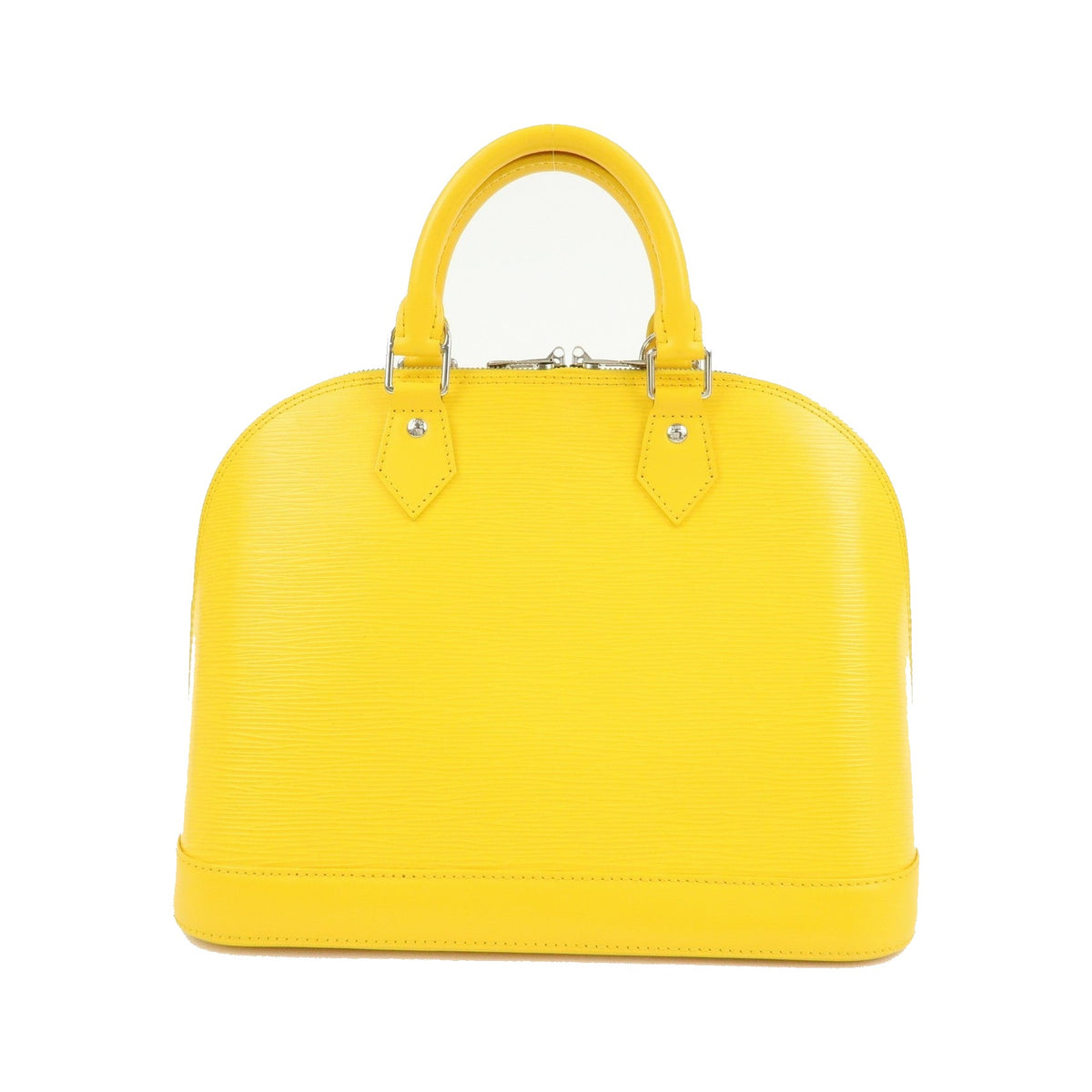 Louis Vuitton Alma Epi Leather, Yellow, Leather, Handbag