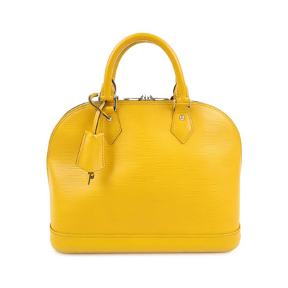 Louis Vuitton Alma Epi Leather, Yellow, Leather, Handbag