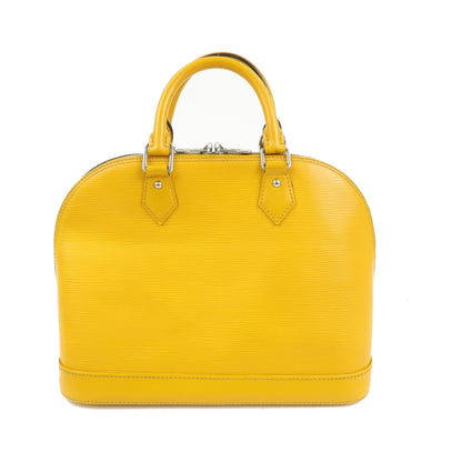 Louis Vuitton Alma Epi Leather, Yellow, Leather, Handbag