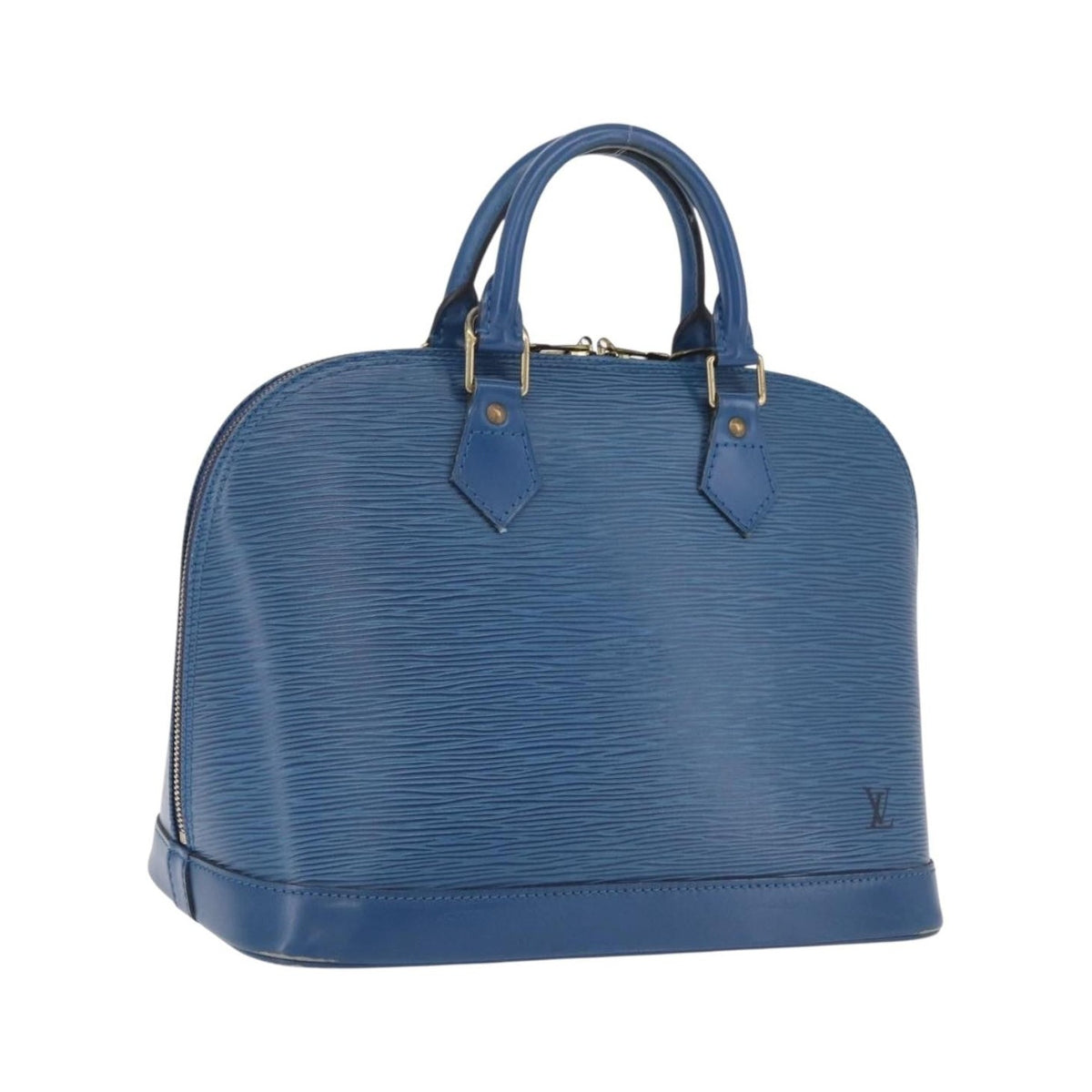 Louis Vuitton Alma Epi Leather, Blue, Leather, Handbag