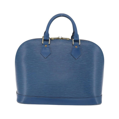 Louis Vuitton Alma Epi Leather, Blue, Leather, Handbag