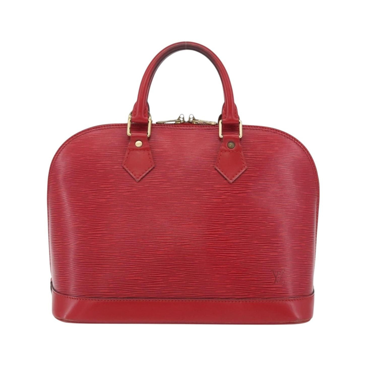 Louis Vuitton Alma Epi Leather, Red, Leather, Handbag