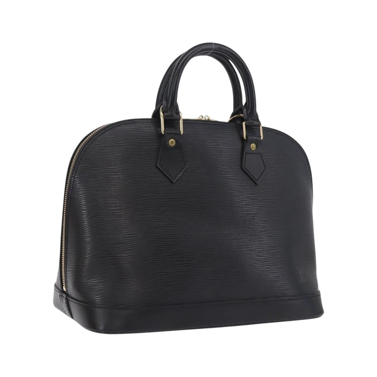 Louis Vuitton Alma Epi Leather, Black, Leather, Handbag