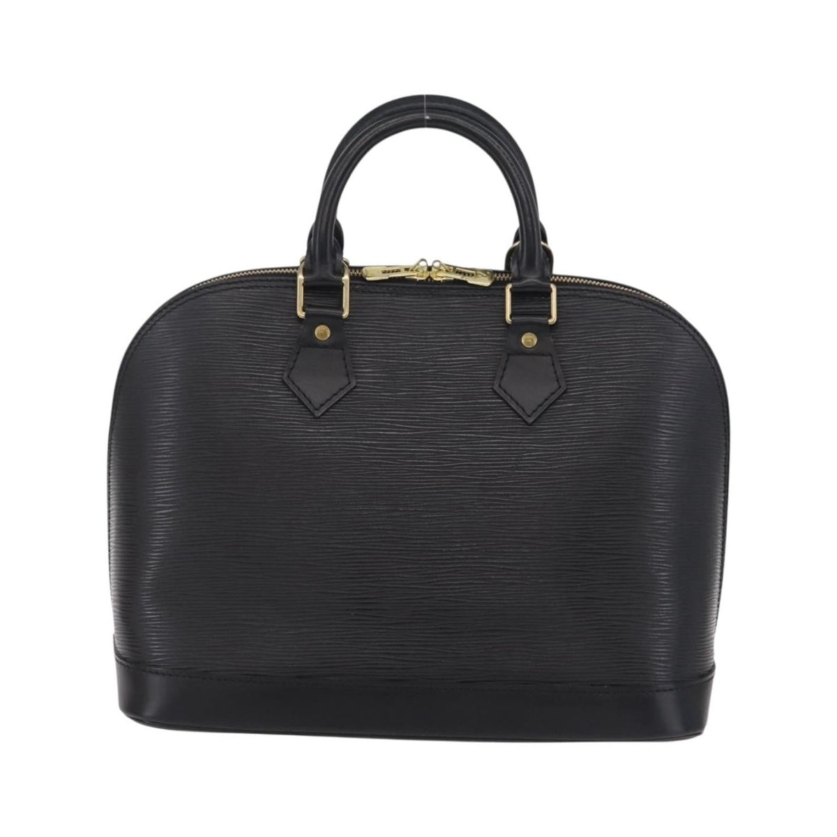 Louis Vuitton Alma Epi Leather, Black, Leather, Handbag