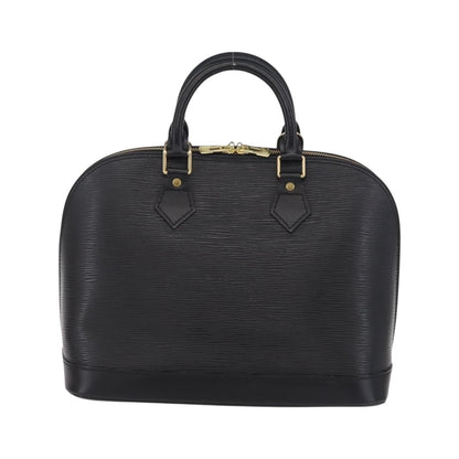 Louis Vuitton Alma Epi Leather, Black, Leather, Handbag