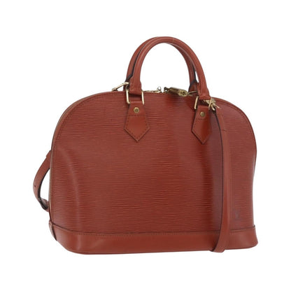 Louis Vuitton Alma Epi Leather, Brown, Leather, Handbag