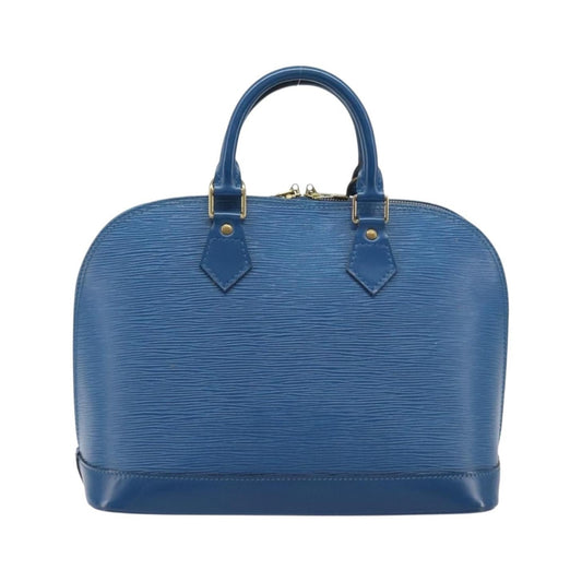 Louis Vuitton Alma Epi Leather, Blue, Leather, Handbag