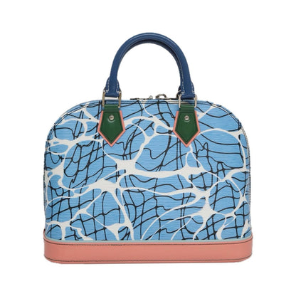 Louis Vuitton Alma Limited Edition Print Epi Leather, Blue, Leather, Handbag