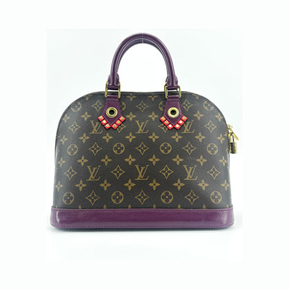 Louis Vuitton Alma Limited Edition Totem Monogram Canvas with Leather, Multicolour, Canvas, Handbag