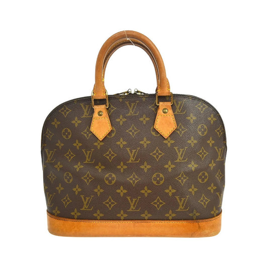 Louis Vuitton Alma Monogram, Brown, Canvas, Handbag