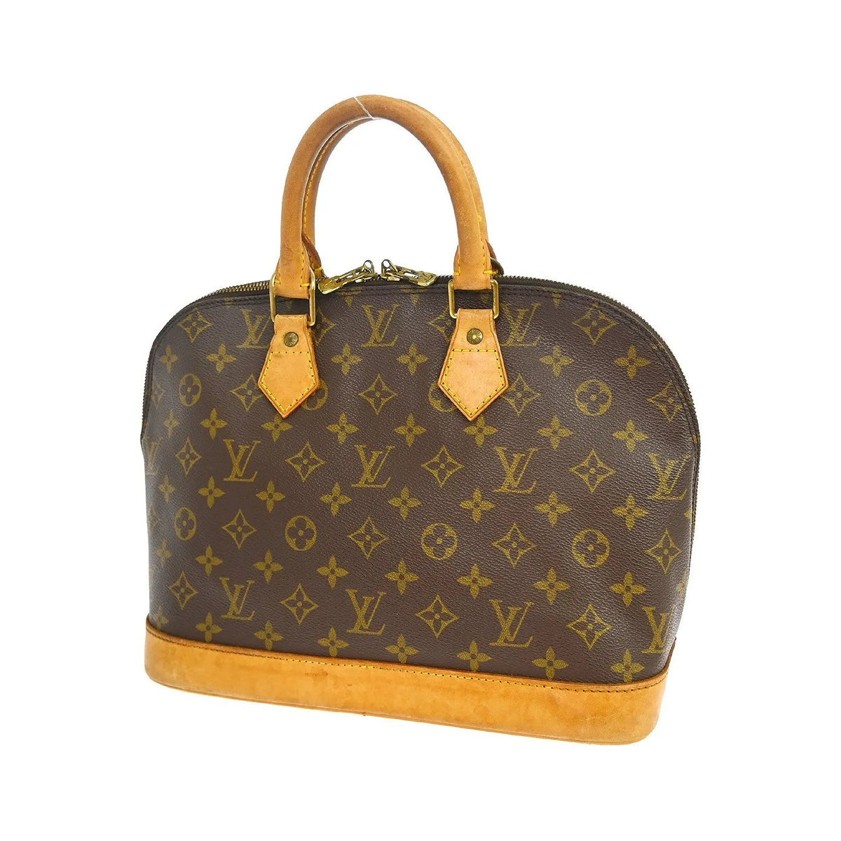 Louis Vuitton Alma Monogram, Brown, Canvas, Handbag