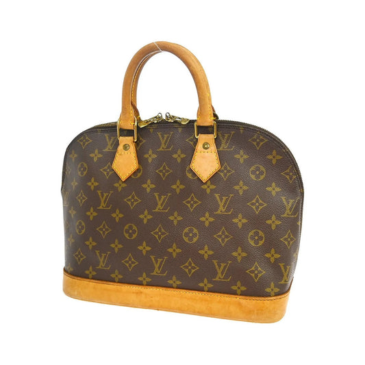Louis Vuitton Alma Monogram, Brown, Canvas, Handbag