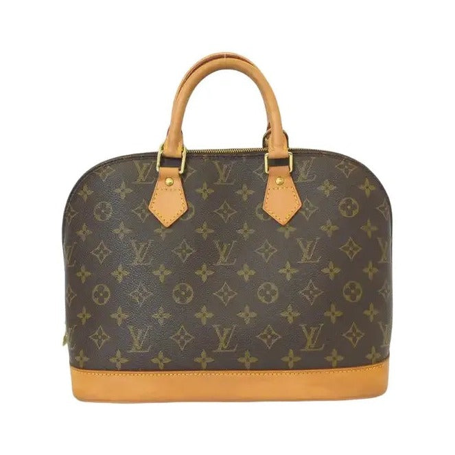 Louis Vuitton Alma Monogram, Brown, Canvas, Handbag