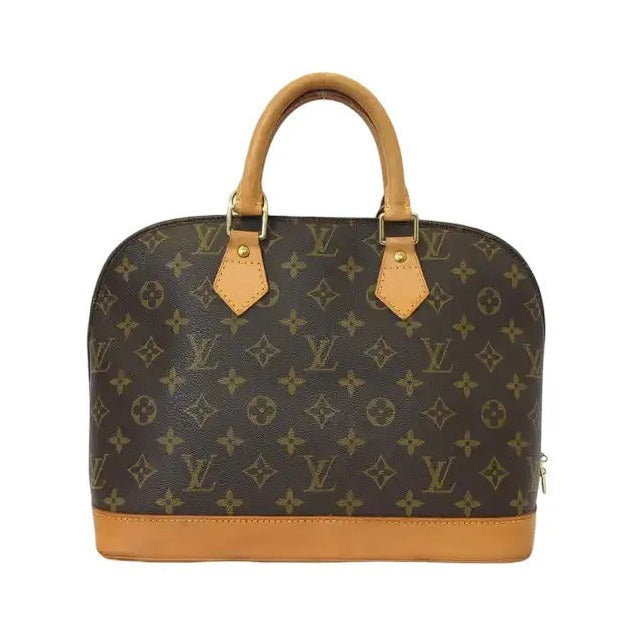Louis Vuitton Alma Monogram, Brown, Canvas, Handbag