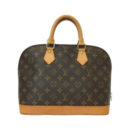 Louis Vuitton Alma Monogram, Brown, Canvas, Handbag