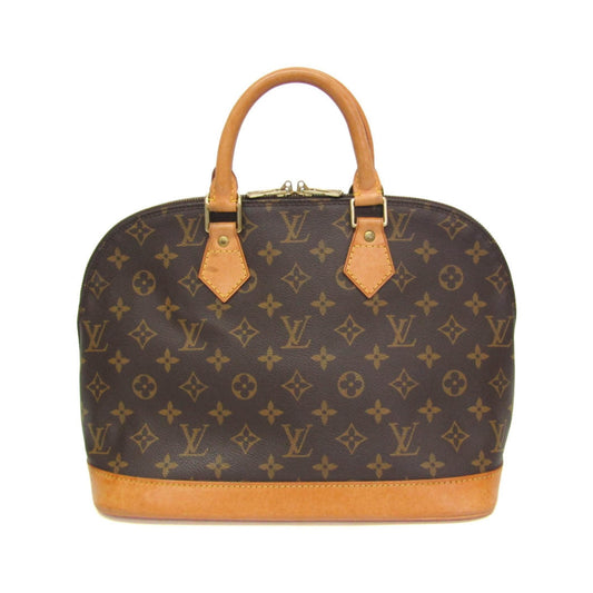 Louis Vuitton Alma Monogram, Brown, Canvas, Handbag