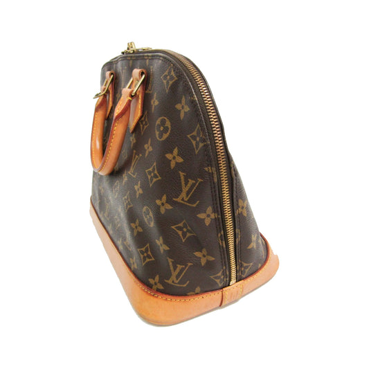 Louis Vuitton Alma Monogram, Brown, Canvas, Handbag