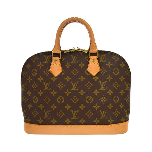 Louis Vuitton Alma Monogram, Brown, Canvas, Handbag