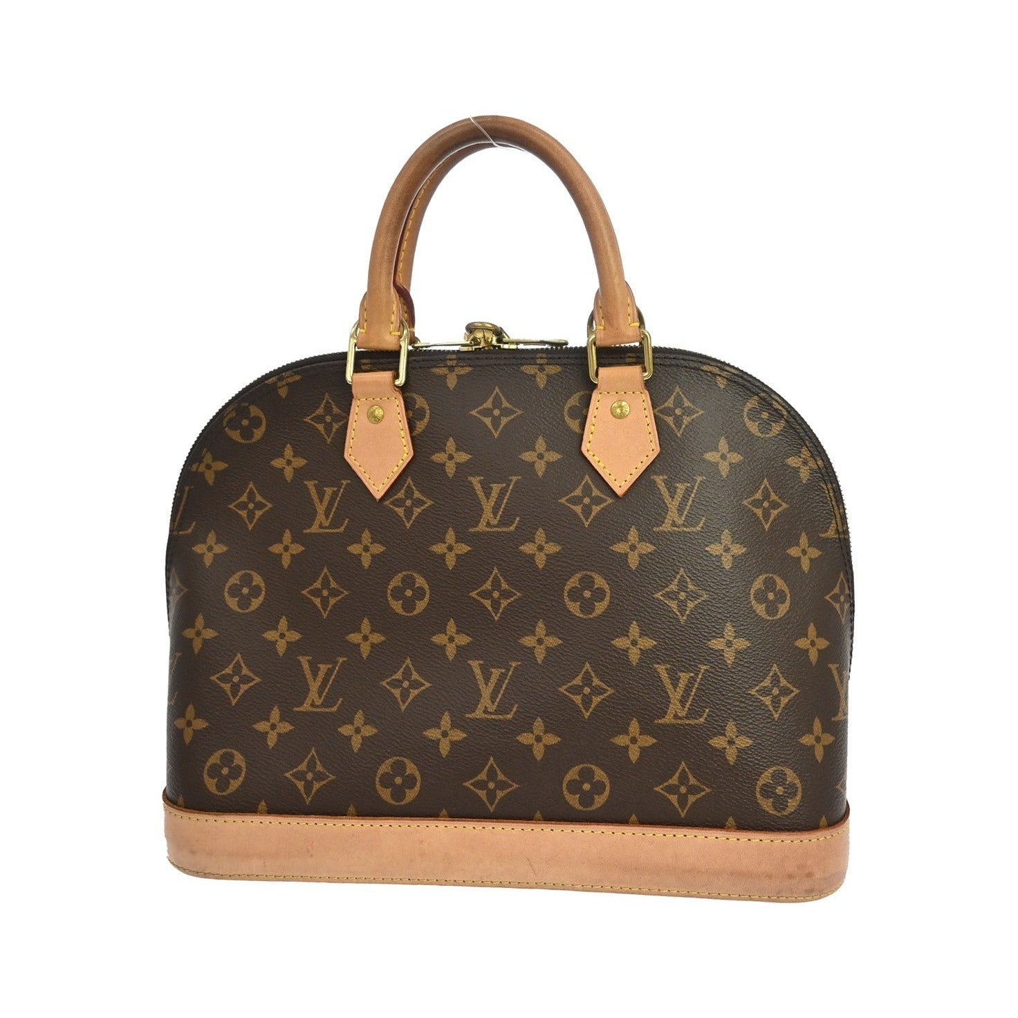 Louis Vuitton Alma Monogram, Brown, Canvas, Handbag