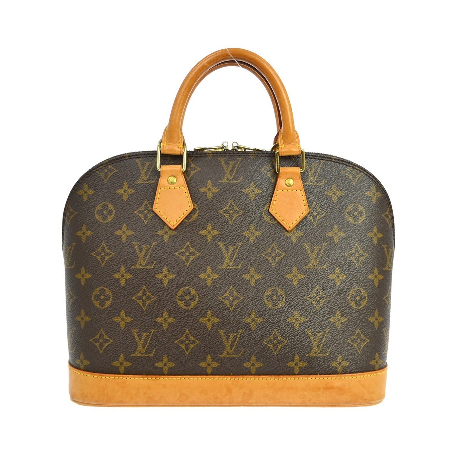 Louis Vuitton Alma Monogram, Brown, Canvas, Handbag