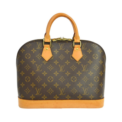 Louis Vuitton Alma Monogram, Brown, Canvas, Handbag