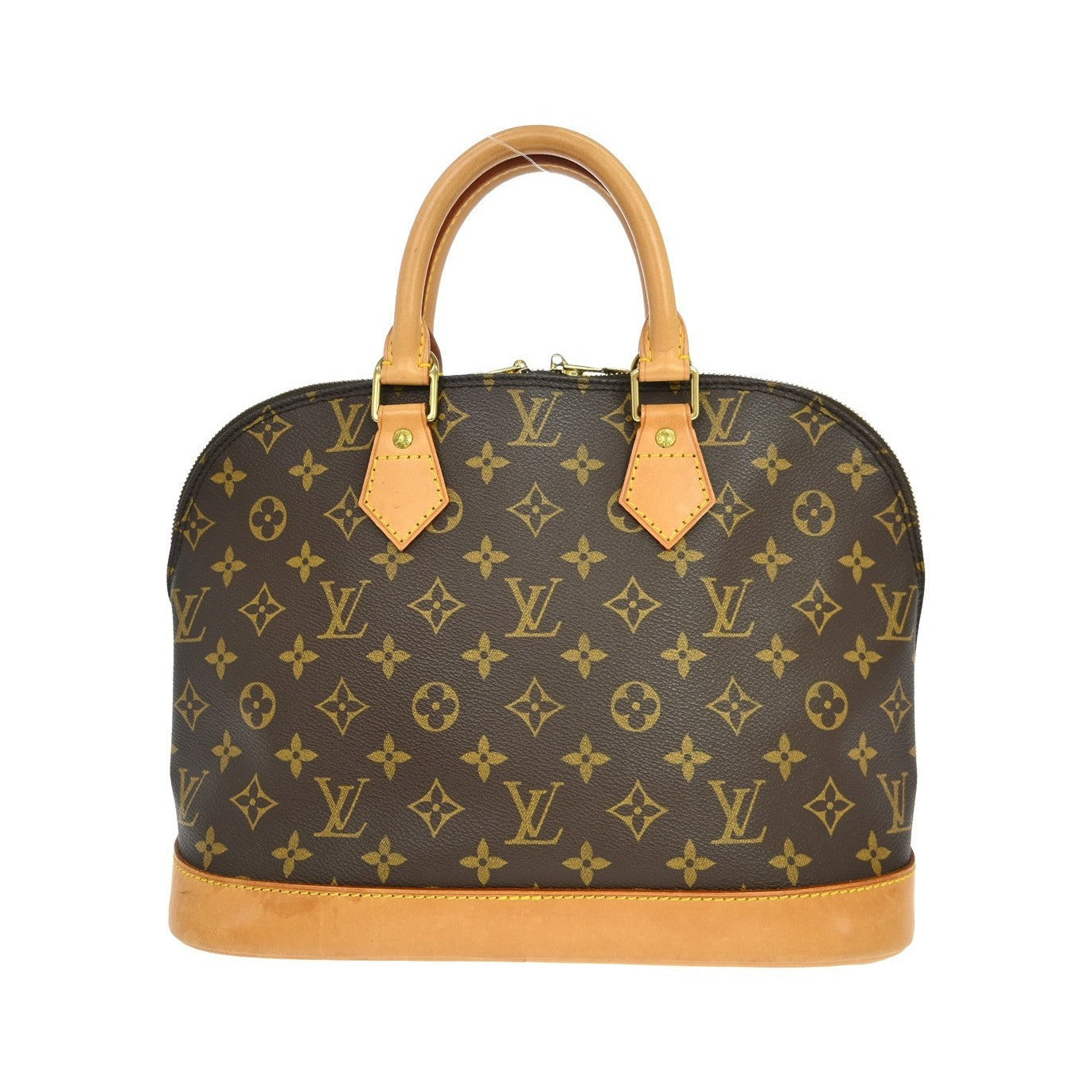 Louis Vuitton Alma Monogram, Brown, Canvas, Handbag