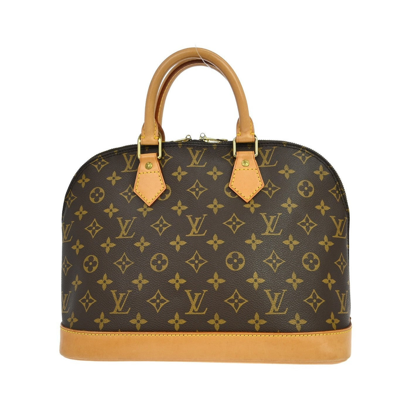 Louis Vuitton Alma Monogram, Brown, Canvas, Handbag