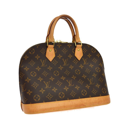 Louis Vuitton Alma Monogram, Brown, Canvas, Handbag