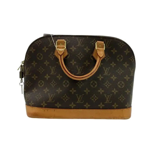 Louis Vuitton Alma Monogram Canvas, Brown, Canvas, Handbag
