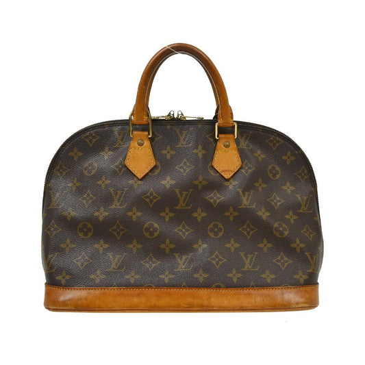 Louis Vuitton Alma Monogram Canvas, Brown, Canvas, Handbag
