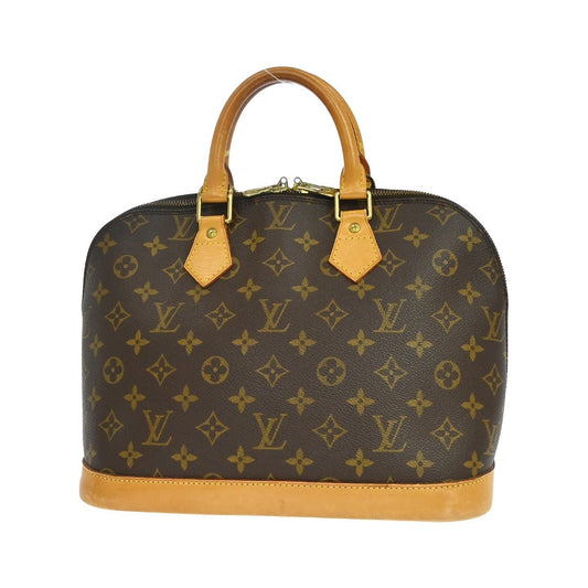 Louis Vuitton Alma Monogram Canvas, Brown, Canvas, Handbag