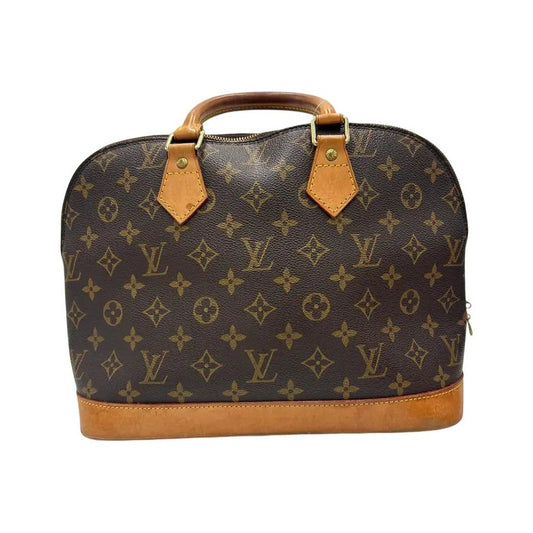 Louis Vuitton Alma Monogram Canvas, Brown, Canvas, Handbag