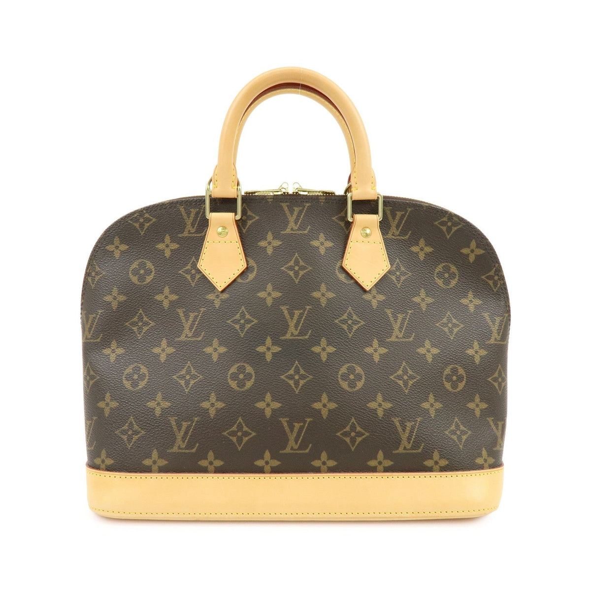 Louis Vuitton Alma Monogram Canvas, Brown, Canvas, Handbag